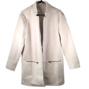 FAZORTEV Wool Blend Long Coat Jacket Sz Medium NWOT